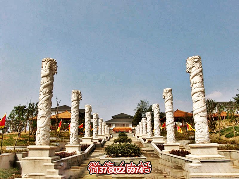 傳統工藝石雕龍柱，傳承古老文化