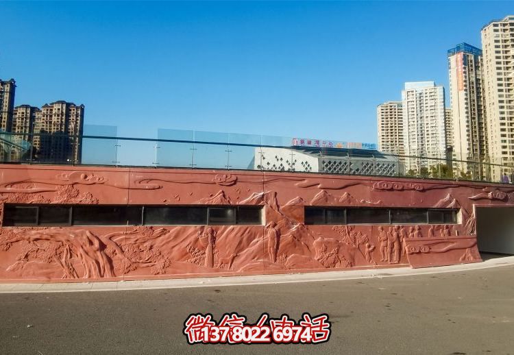 絢麗藝術空間，創意戶外浮雕銅雕影壁壁畫雕塑