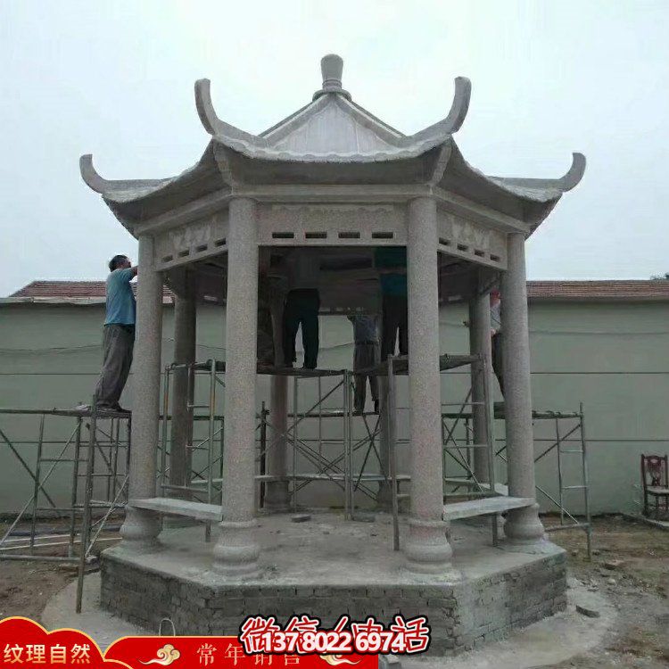 創(chuàng)意涼亭大理石雕塑，為戶外公園帶來獨(dú)特魅力
