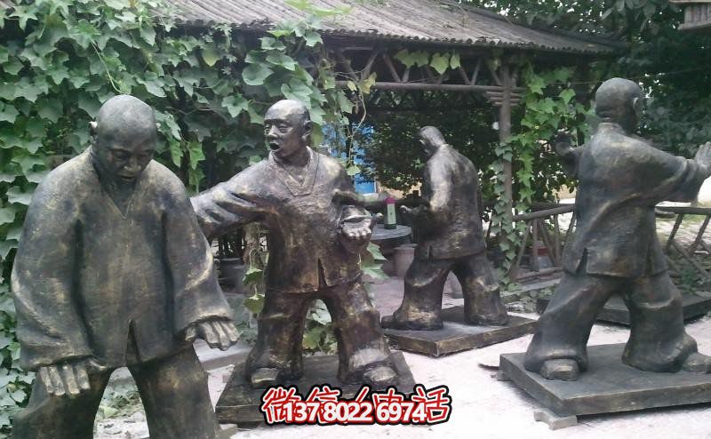 玻璃鋼雕塑景觀，為廣場練功夫人注入靈動之物