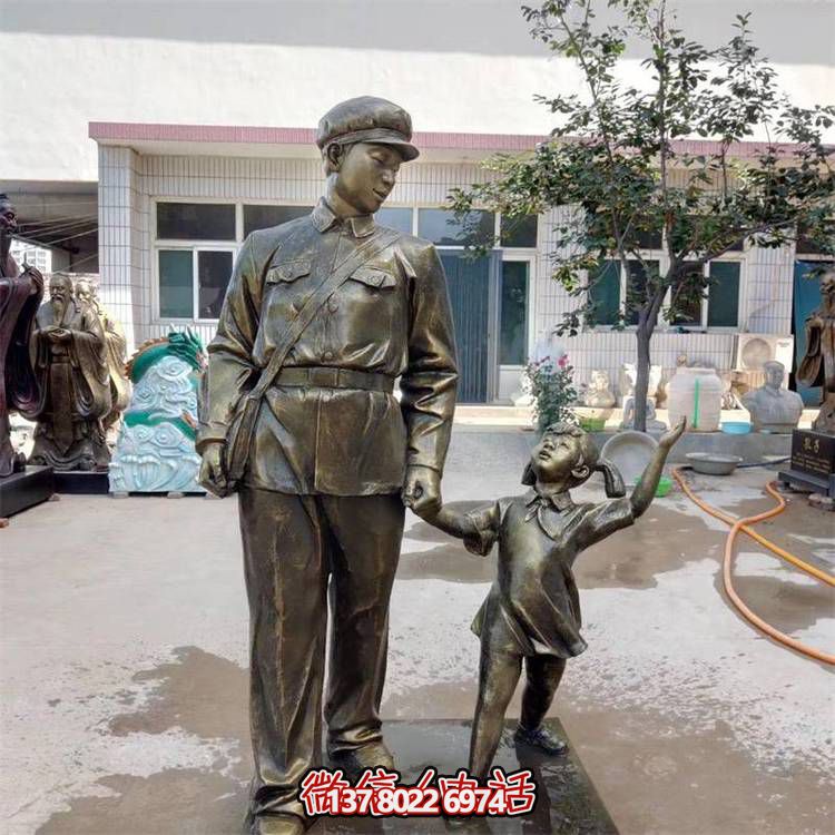 玻璃鋼雕塑，傳承名人精神，校園記憶經(jīng)典
