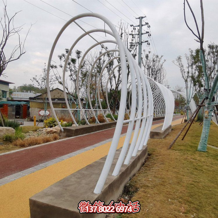 不銹鋼鐵藝拱門，完美裝飾公園戶外空間