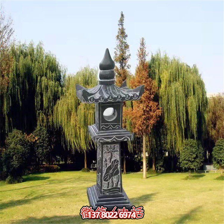 精美青石石雕石燈景觀擺件，裝點你的戶外庭院