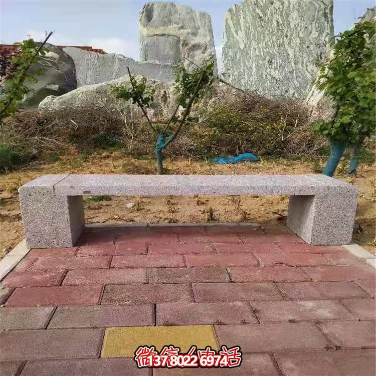 花崗巖長形石凳，裝飾您的小區(qū)公園