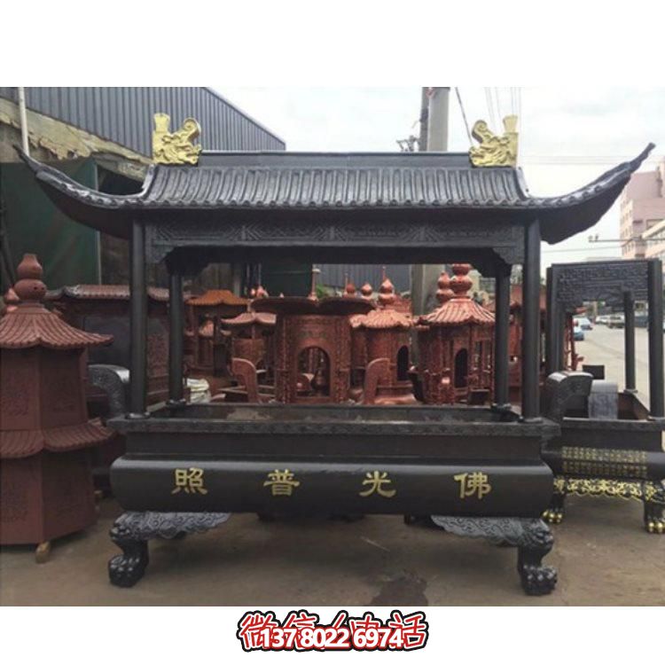 精美銅雕香爐，裝點(diǎn)您的景區(qū)、寺廟、戶外