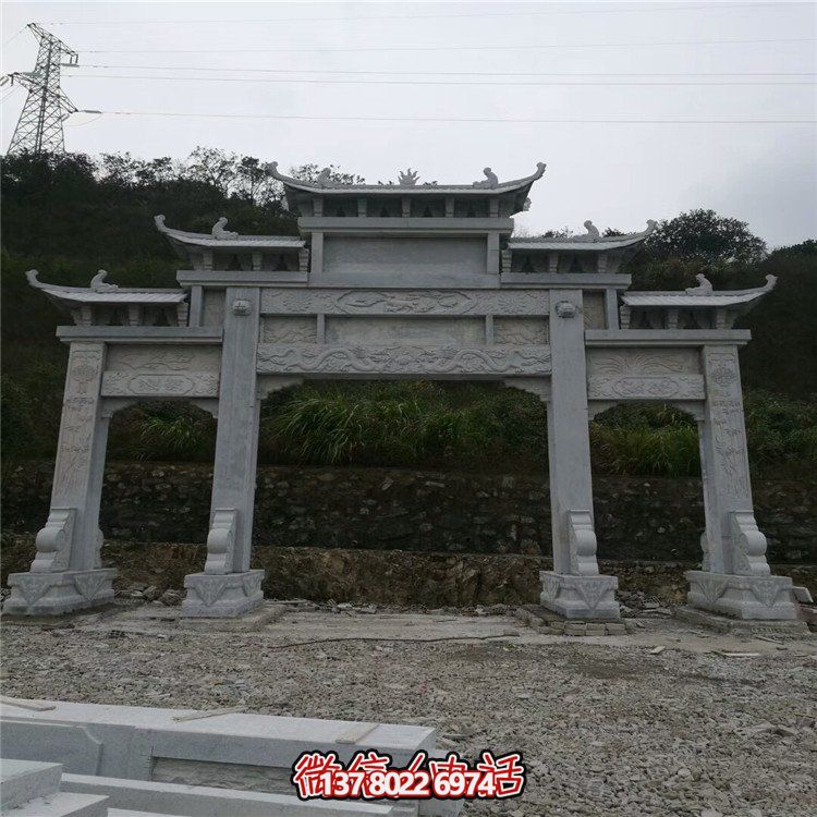 大型石雕牌坊，給你一個美麗的家園