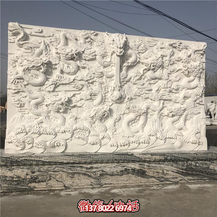 精湛雕刻的室內大理石雕塑，為您的庭院增添浮雕照壁