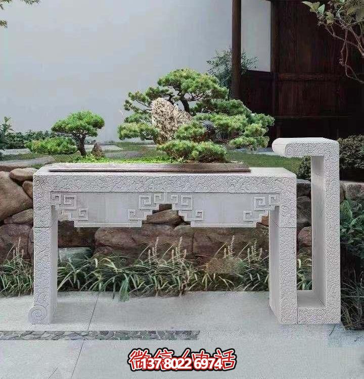 大理石浮雕雕塑花架景觀盆景，精致的別墅室內(nèi)景觀裝飾